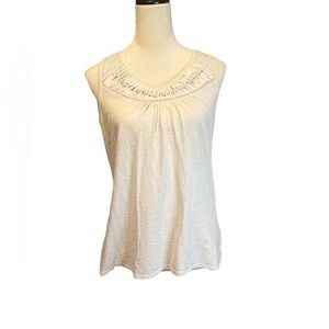Coldwater Creek women’s sleeveless beige size M (10-12) tank top